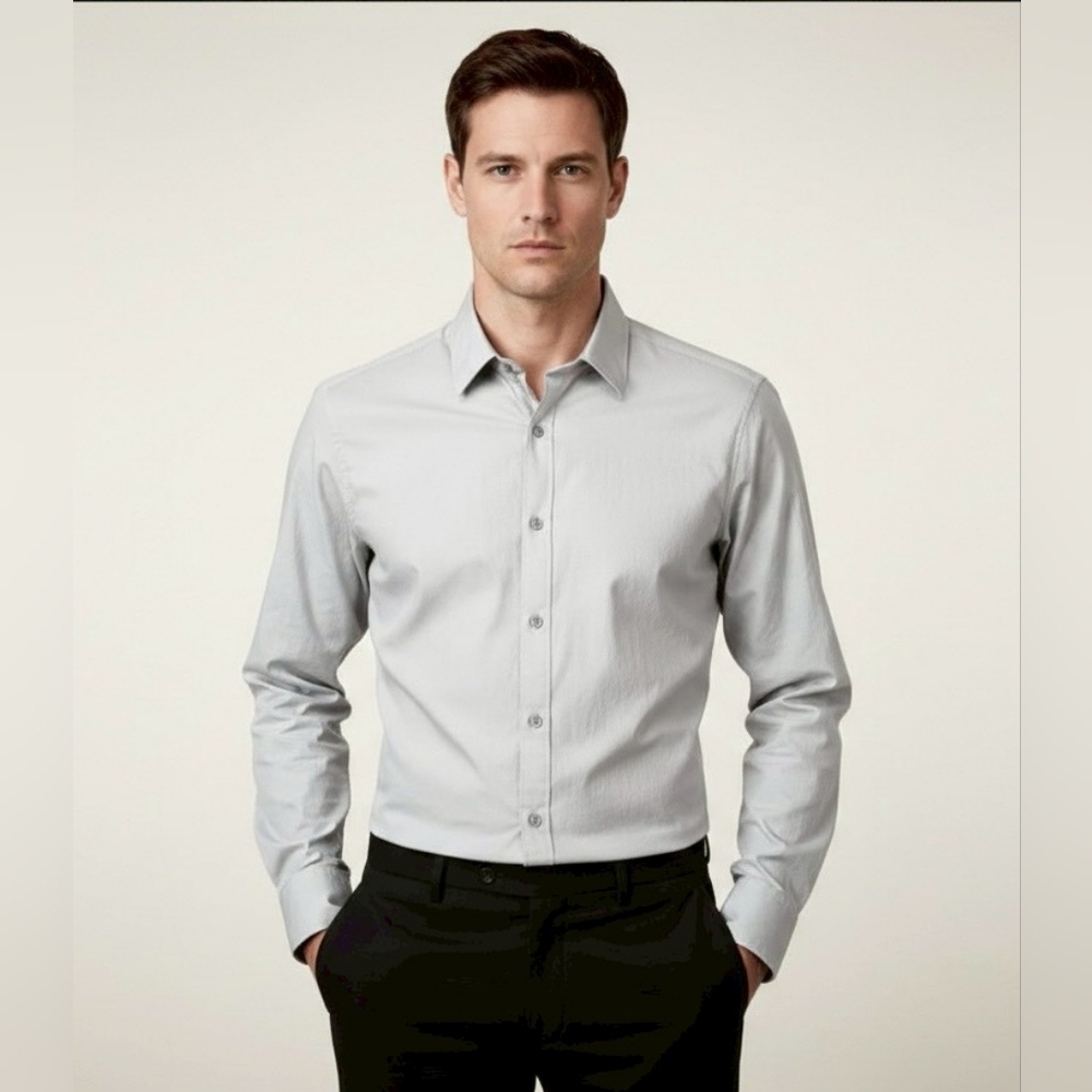 $128 Michael Kors Men's Slim-Fit Dress Shirt